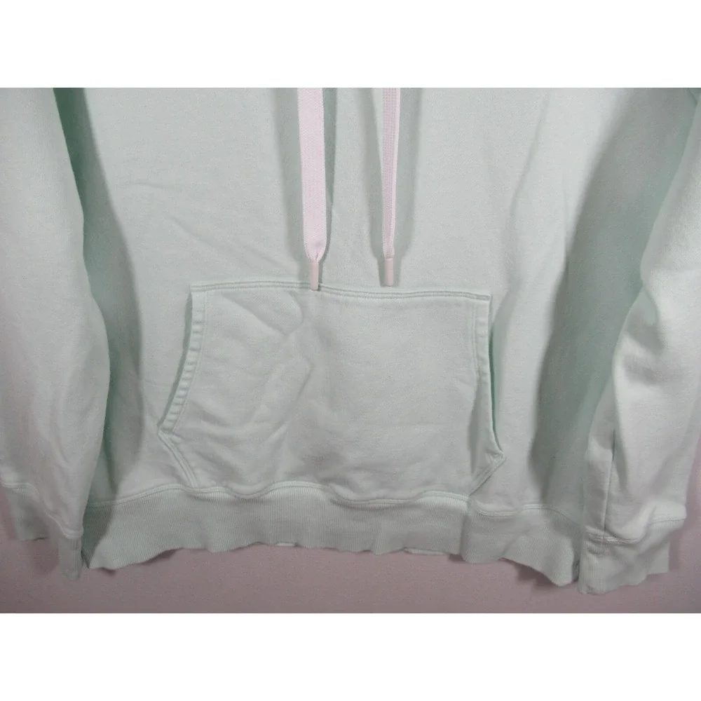 Under Armour Rival Pullover Hoodie Women Large Green Sweatshirt Loose - Picture 3 of 7